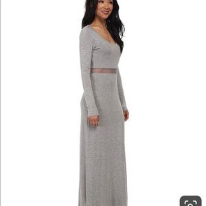 BCBGENERATION Grey Mesh Insert Dress​​